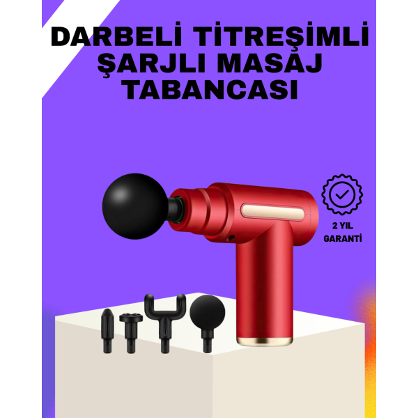 Şarjlı Masaj Tabancası Spor Sonrası Kas Rahatlatma İçin