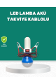 Aküden Çalışan 12V LED Ampul Taşınabilir Kullanım