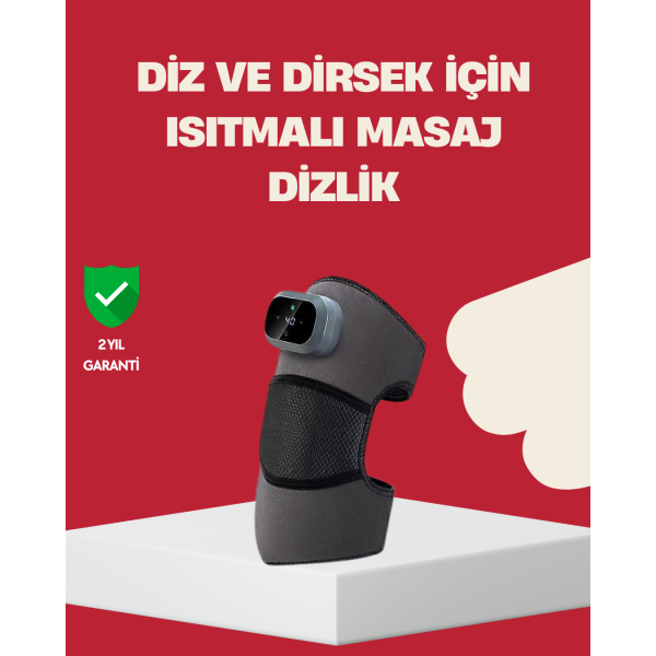 3 Seviyeli Titreşimli Isıtmalı Diz Bakım Masaj Cihazı
