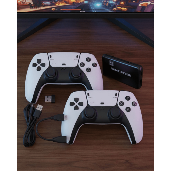 Retro Atari ve Konsol Oyunları Destekli 4K Game Stick