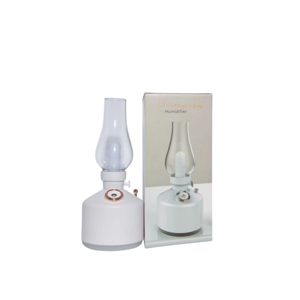 Retro Gaz Lambası Tasarımlı USB Şarjlı Aroma Difüzörü 280 ml Nano Mist Nemlendirici