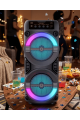 LED Işıklı Kablosuz Bluetooth Hoparlör USB TF Kart Destekli