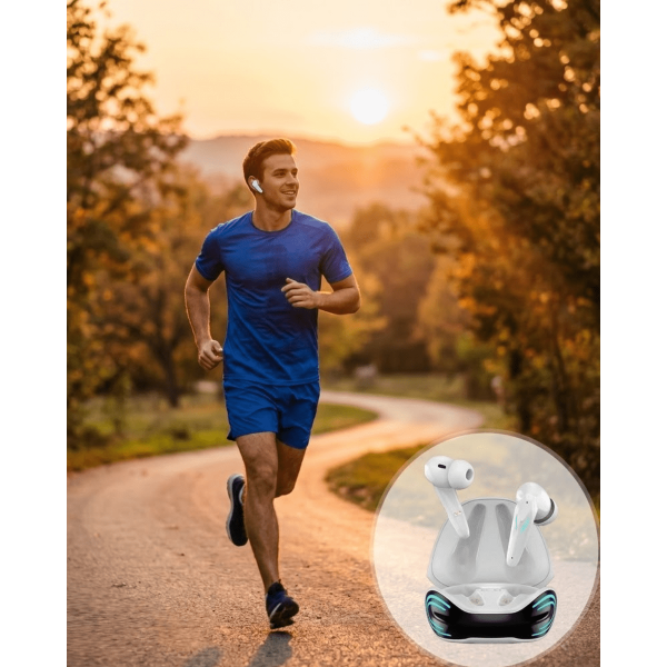 Bluetooth 5.1 Oyuncu Kulaklığı Gaming Kulaklık iPhone 13 iPhone 15 Samsung S21 Xiaomi Note 12 Uyumlu