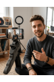 Katlanabilir Telefon Standı Mini Tripod Masaüstü Video Çekim Tutucu