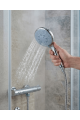 Spiral Hortumlu 4 Kademeli El Duşu Seti Duvar Askılı Banyo Duş Başlığı