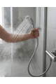 Spiral Hortumlu 4 Kademeli Krem El Duşu Başlığı Banyo Duş Seti