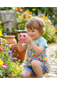 Çocuklar İçin Baskılı Mini Kamera 6 Kalem 5 Kağıt Rulosu Hediyeli Eğlenceli Fotoğraf Makinesi