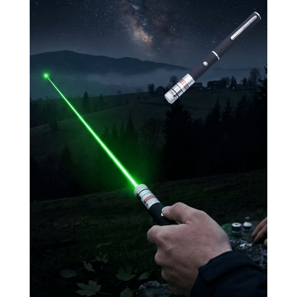 Yeşil Lazer Kalem Sunum ve Outdoor Kullanım İçin Güçlü Işın