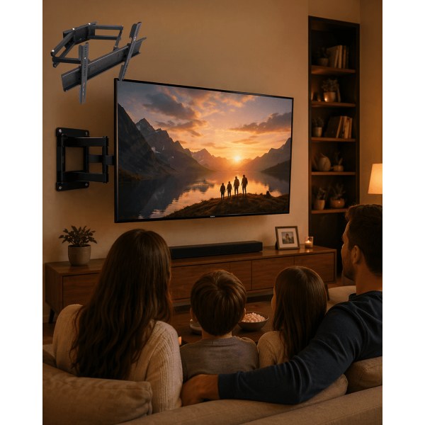 32 55 İnç Ayarlanabilir TV Askı Aparatı Güçlü Duvar Tipi Askı