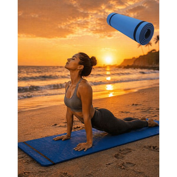 10MM Yoga Matı Mavi