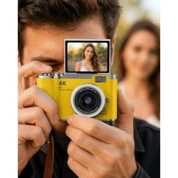 LK007 Fotoğraf Makinesi Sarı